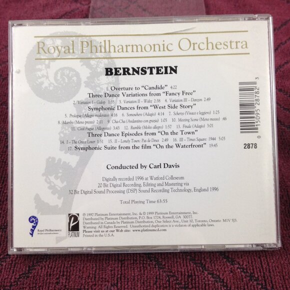 Royal Philharmonic Orchestra - Bernstein - 1997 - CD - Used - Picture 2 of 3